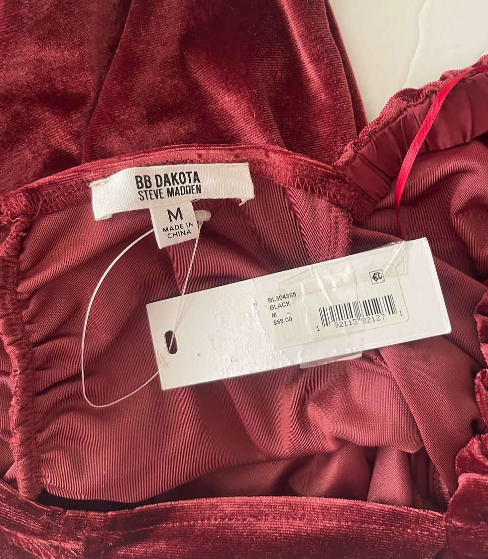 Thumbnail: (12) NWT women's top/crop top BB Dakota Steve Madden (M) MSRP $59