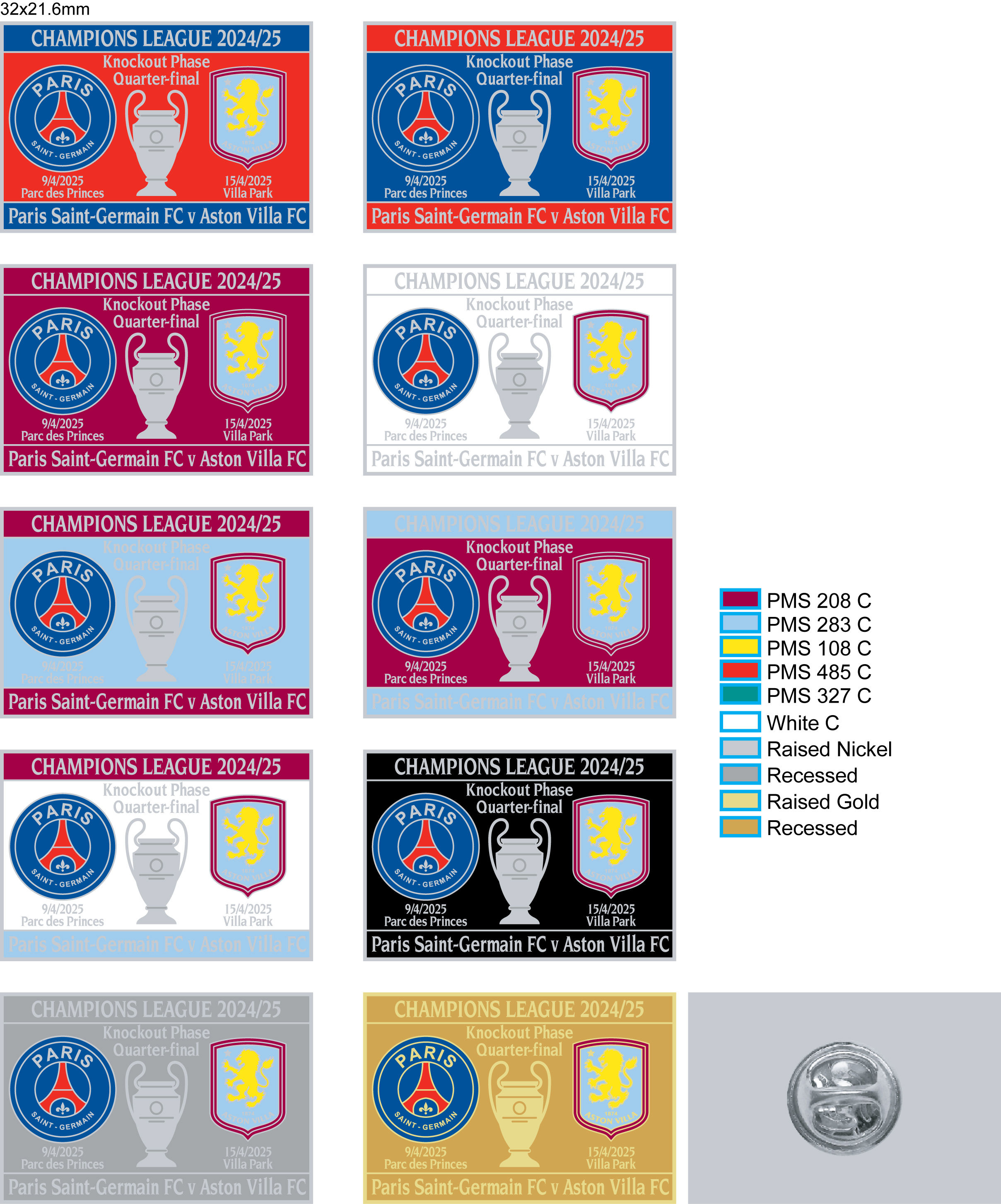 Paris Saint-Germain FC v Aston Villa FC - Champions League 2024/25 Quarter-final