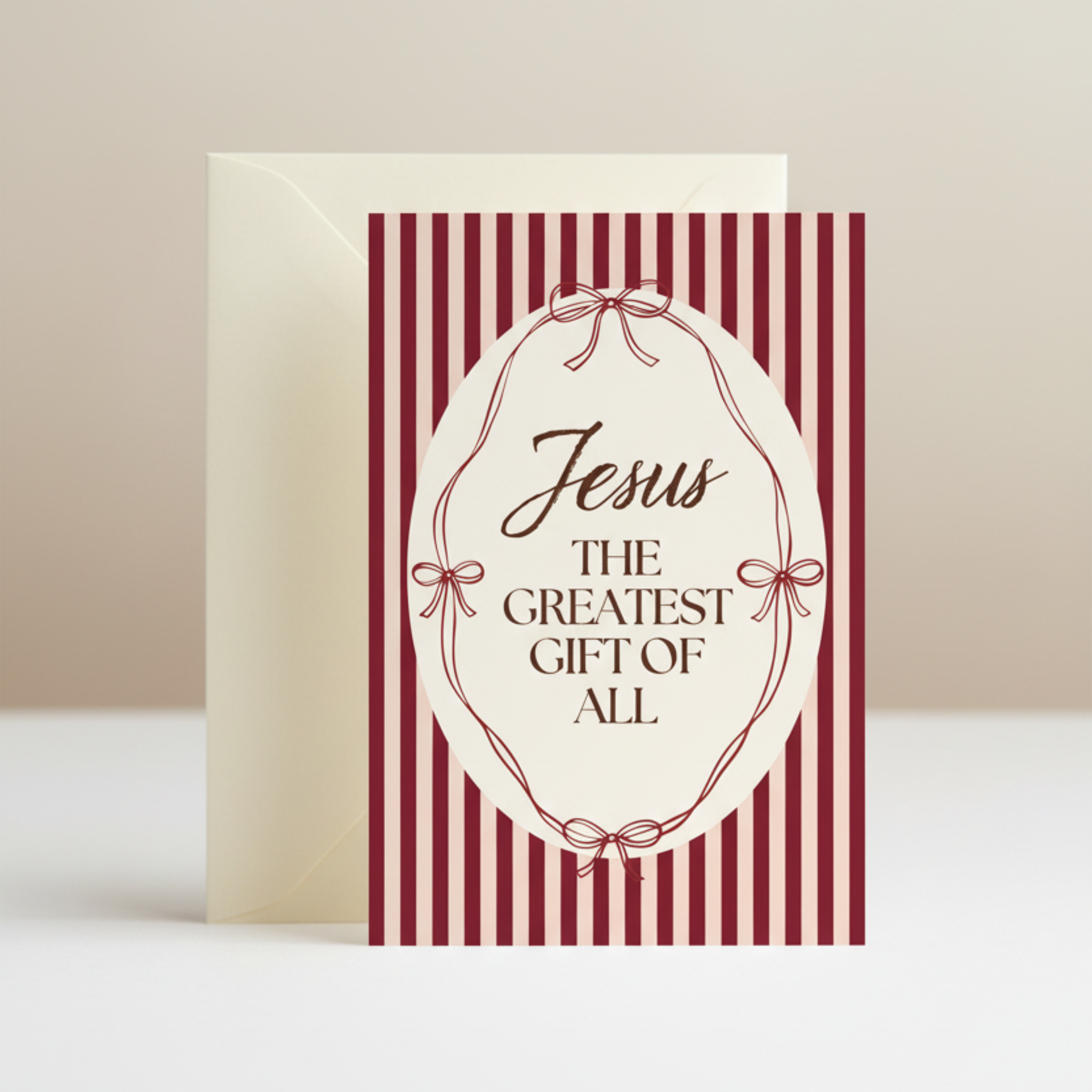 Jesus The Greatest Gift Of All | Christmas Greeting Card