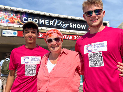 'Pink Giants' arrive at Cromer Pier for Cancer Research UK