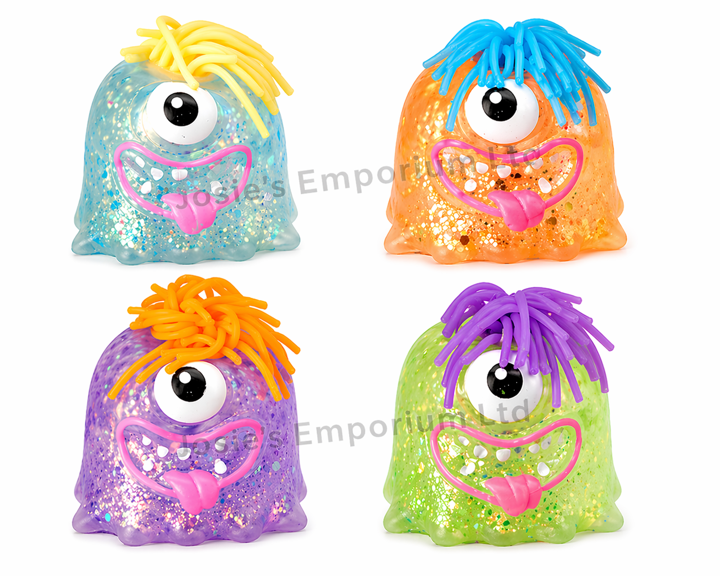 Sugar Gel Monster Squishy – Glitter Filled Stretchy Sensory Toy