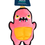 Thumbnail: Pink Monster Dog Toy Squeaker