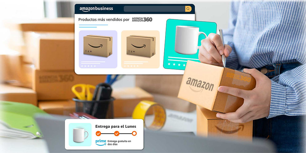 Productos listos para envío a centros de Amazon FBA gestionados por una agencia