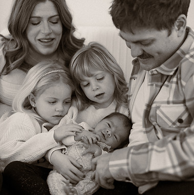 In-home lifestyle newborn session in Mebane, North Carolina.