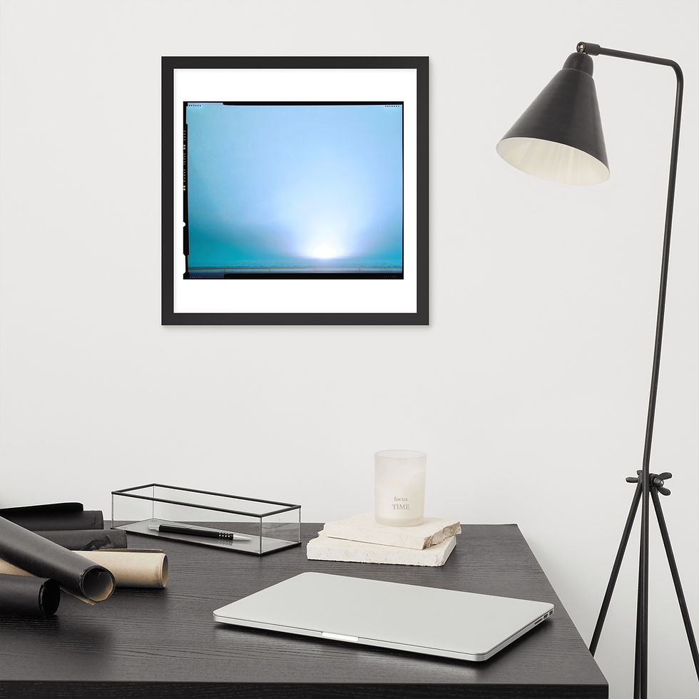 Thumbnail: Blue 2 Framed photo paper poster