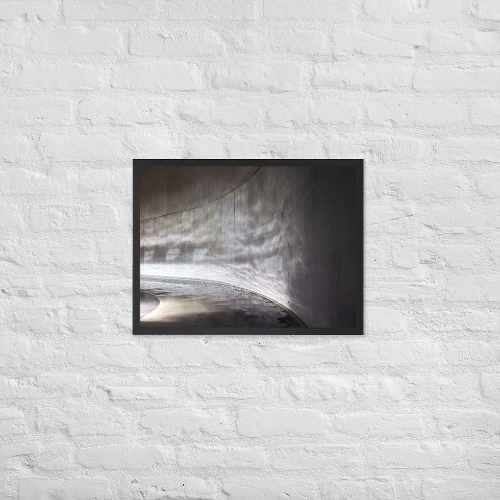 Thumbnail: Dark Ripples Framed Photo Paper Poster
