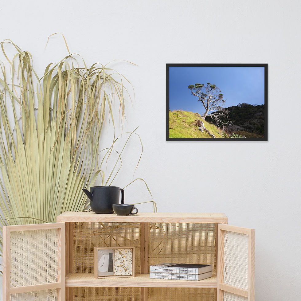 Thumbnail: Mountain Tree Framed photo paper poster