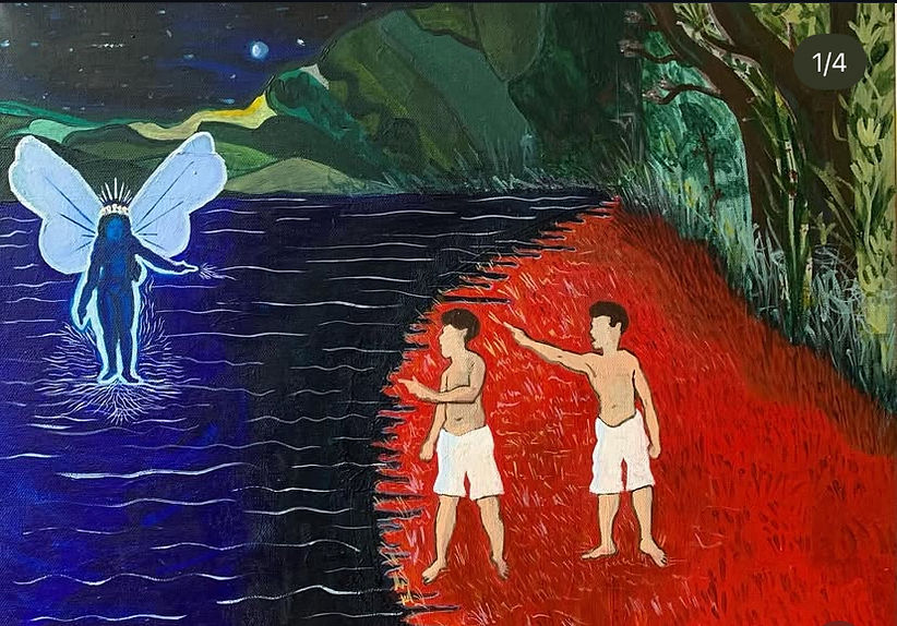 "No man is an Island" Painting by Antonio Fernandez