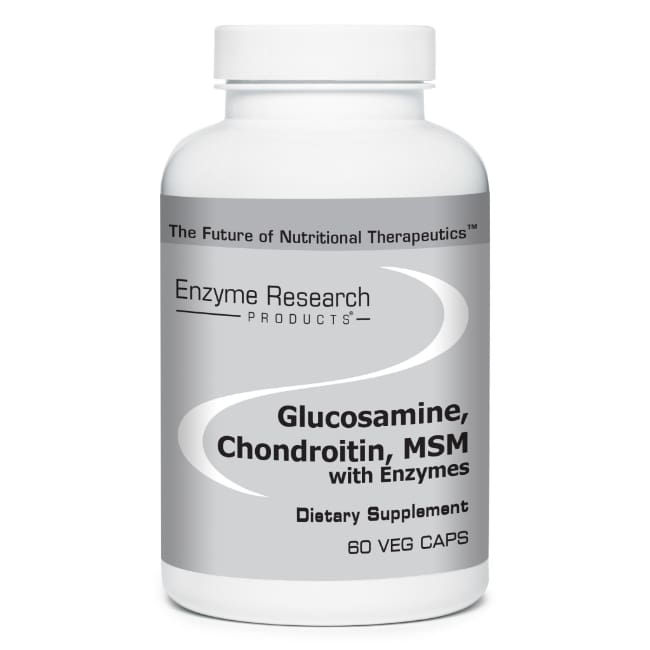 Enzyme Research Products Glucosamine, Chondroitin, MSM with Enzymes