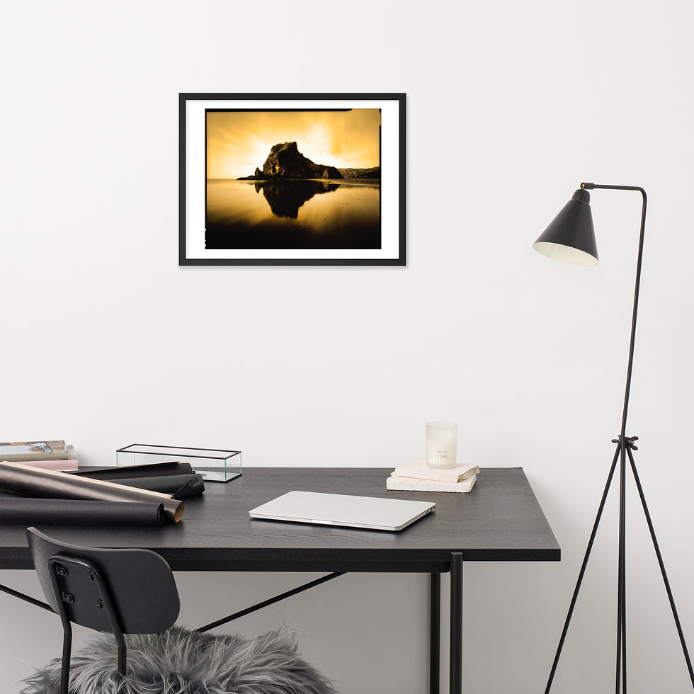 Thumbnail: "Piha Beach" Framed - photo paper
