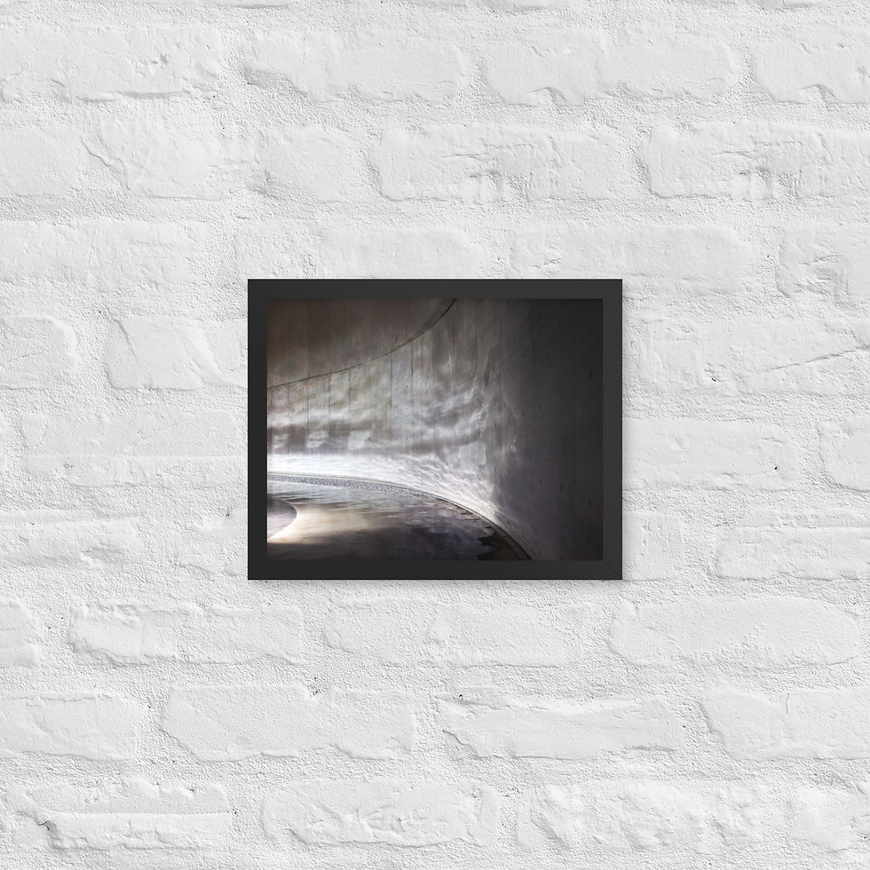 Thumbnail: Dark Ripples Framed Photo Paper Poster