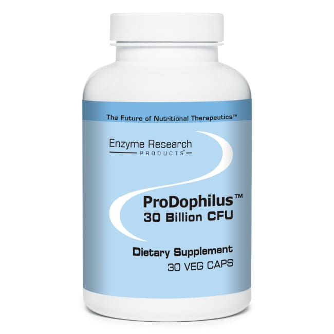 Bottle of ProDophilus™ from Enzyme Research Products