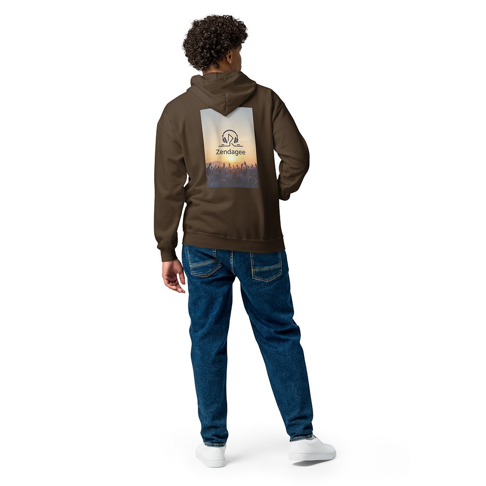 Thumbnail: Zendagee Sunrise Unisex heavy blend zip hoodie