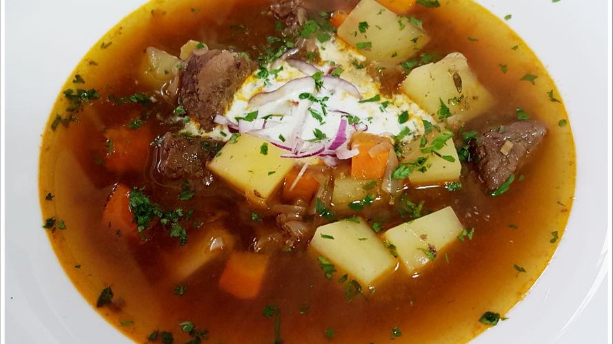 Making a soup using a family recipe