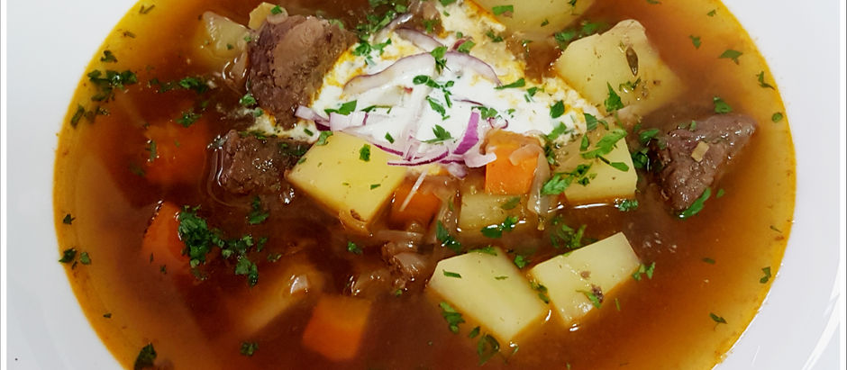 Making a soup using a family recipe