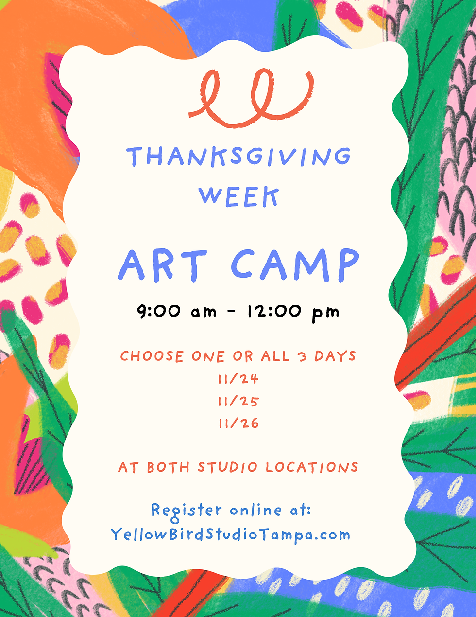 Sign up for Thanksgiving camps- limited spots available!