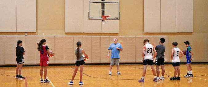 Coach giving instruction