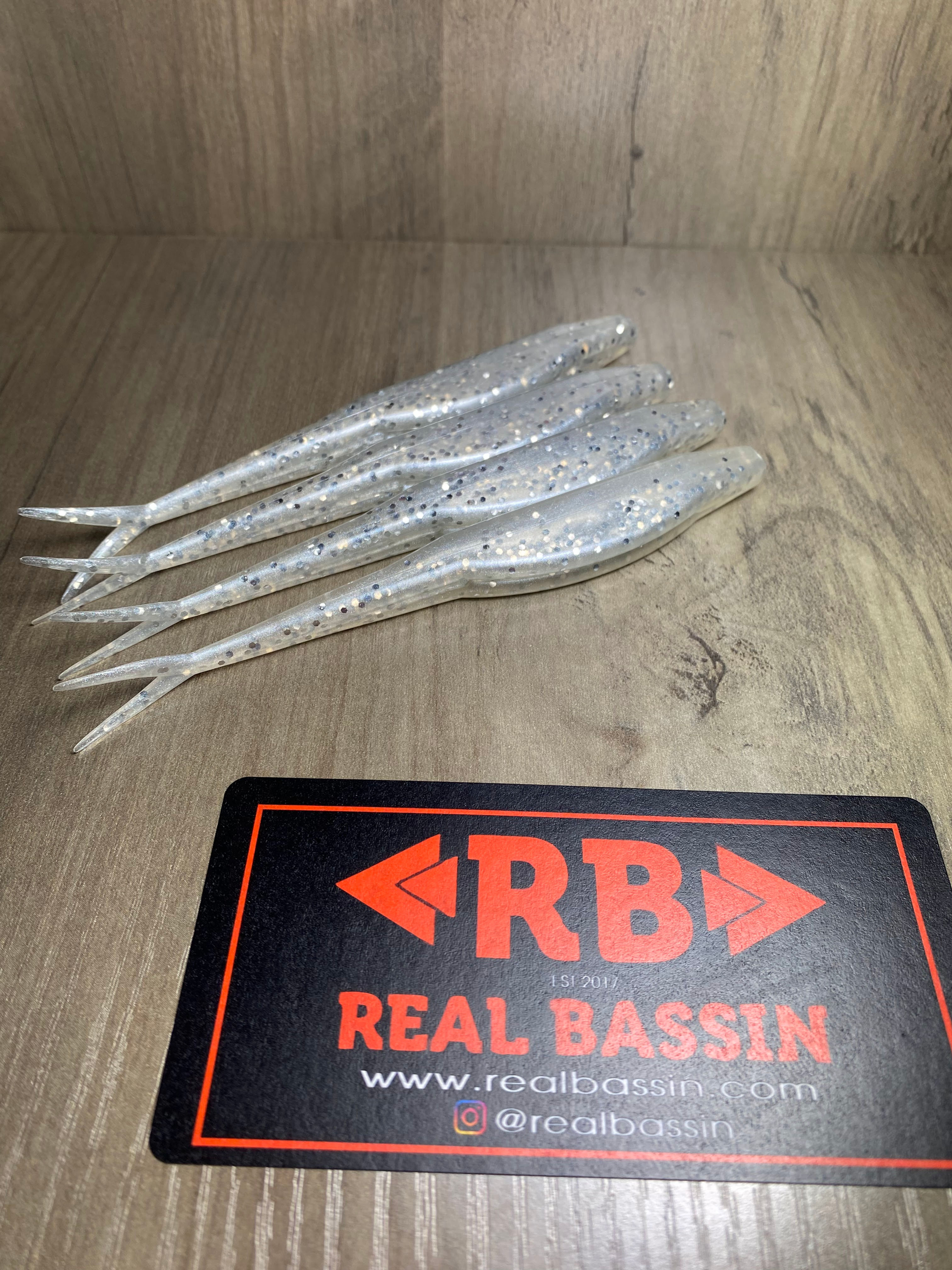 White n Silver 5 inch fluke