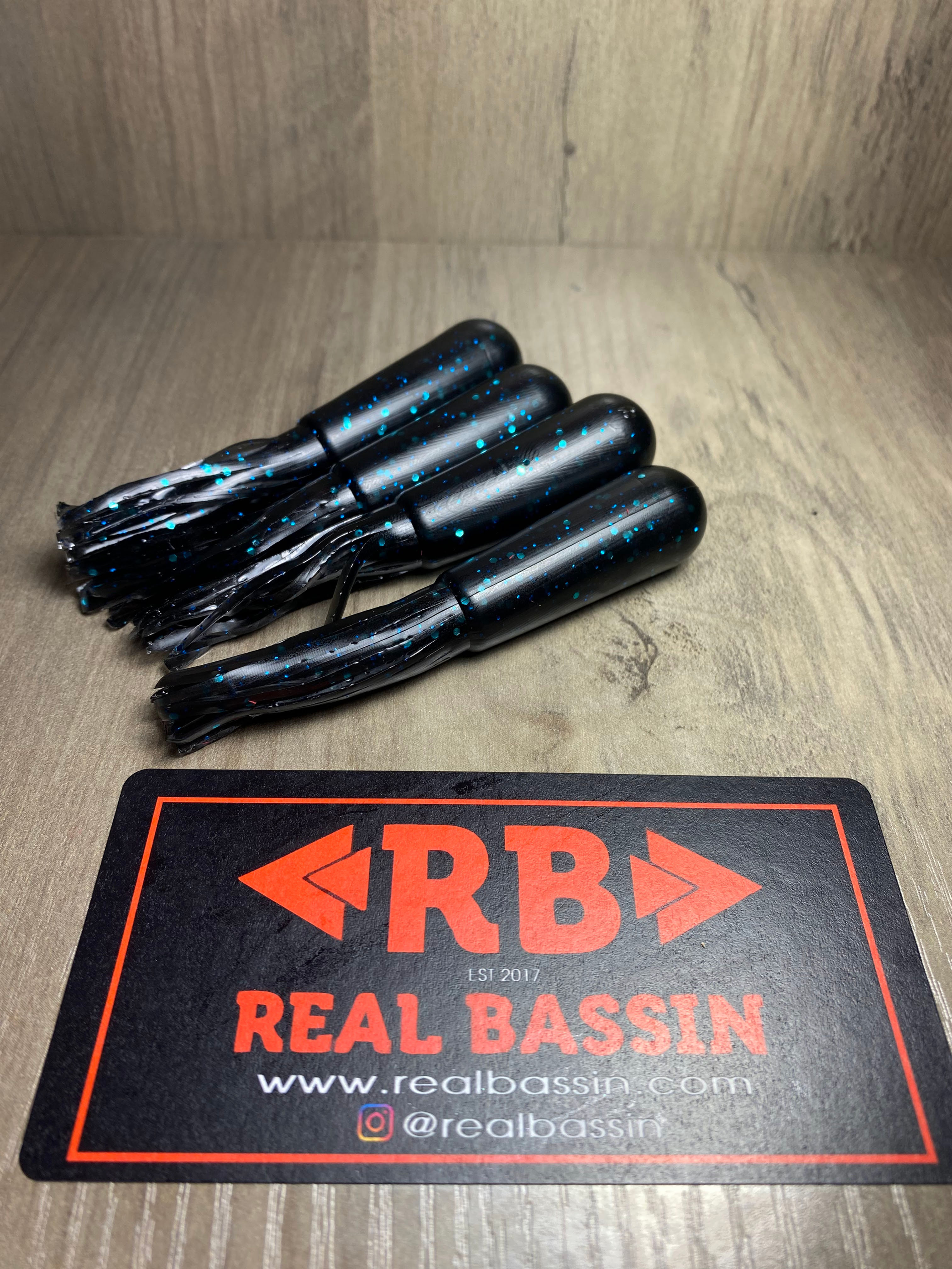 Black n Blue Fat Tube 3.75 inch