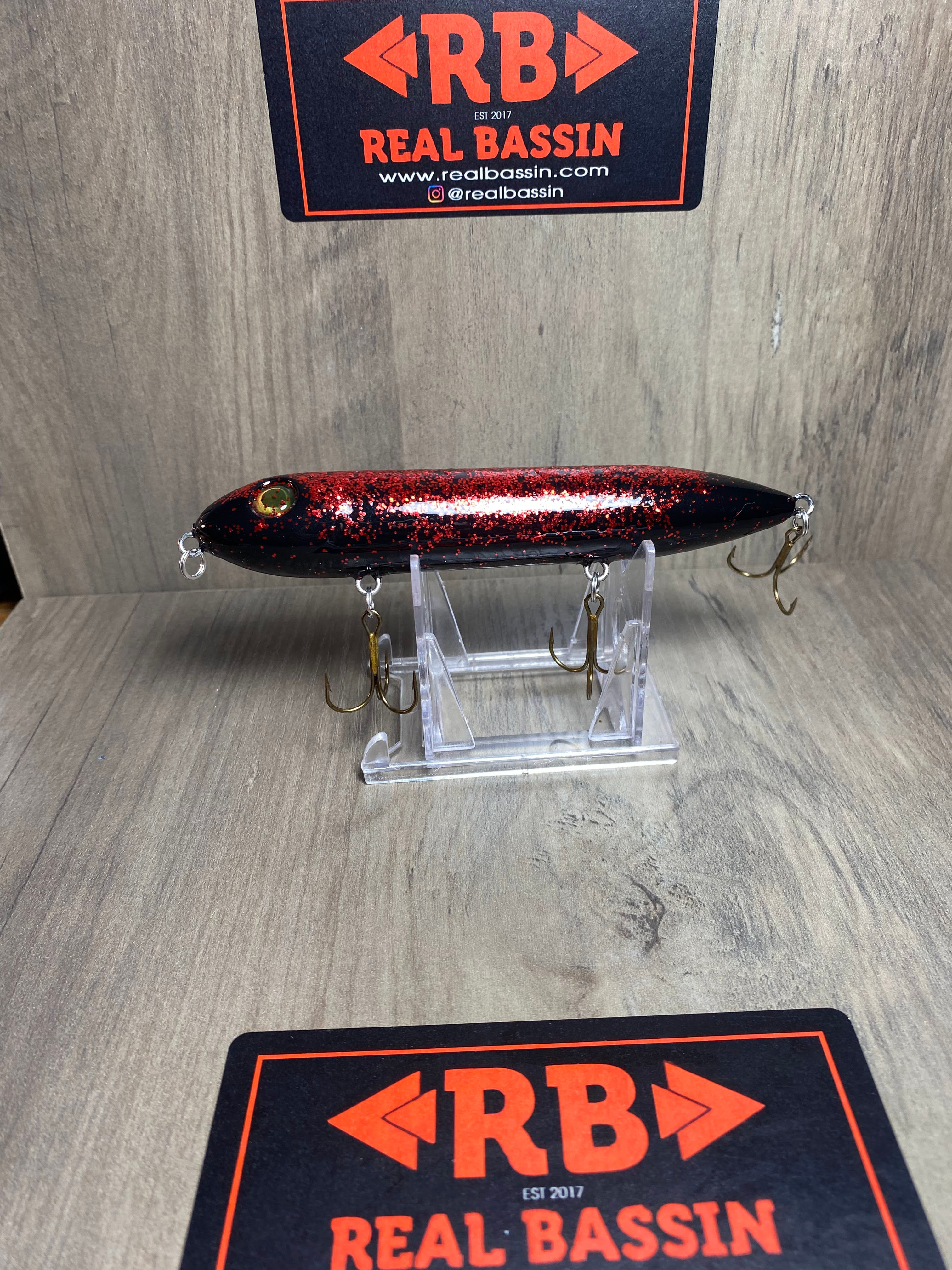 Black n Red Top Water Spook