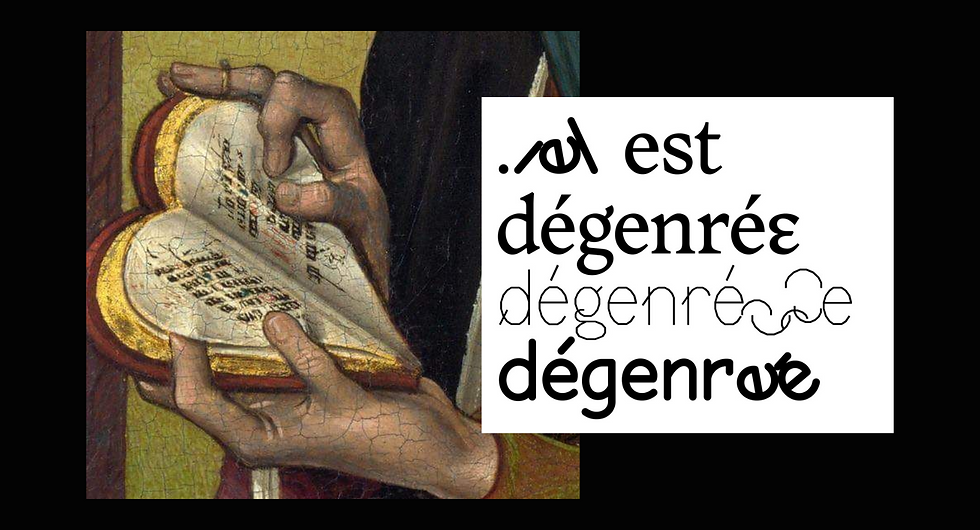 Iel est dégenrée : Not Comic Sans, Adelphe, Cirrus Cumulus