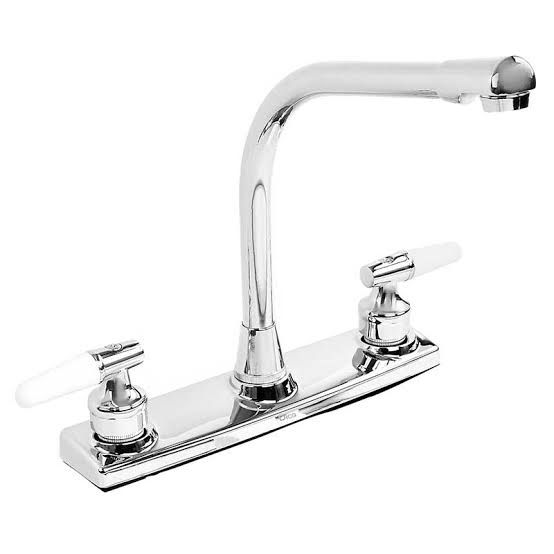 Mezcladora ecologica 8" cuello alto para fregadero MOD. 3709C