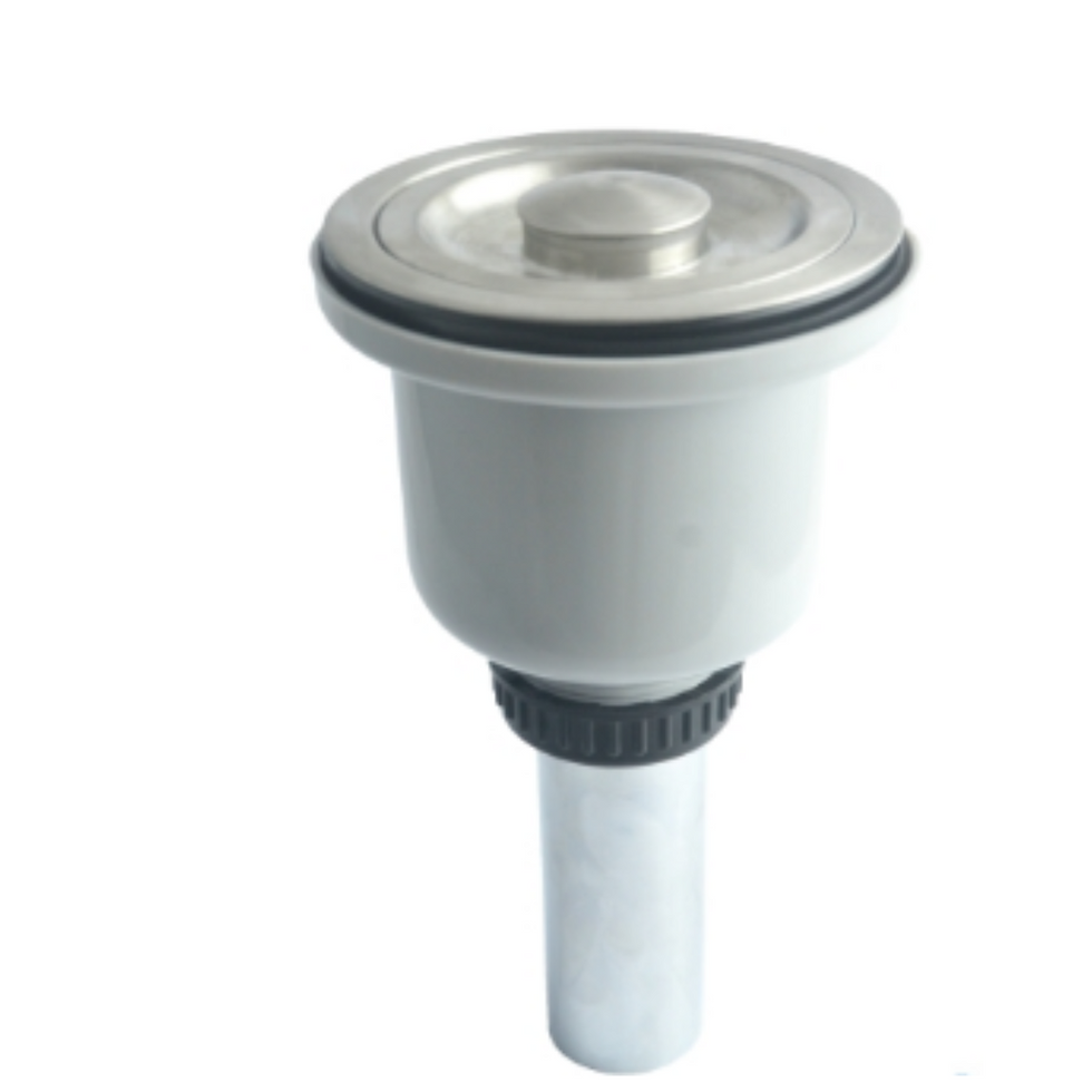 Contracanasta de acero inoxidable y bote plástico MOD. 3816