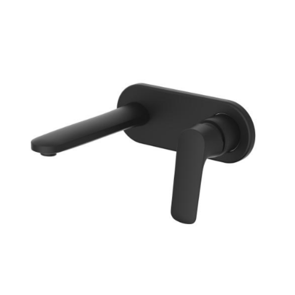 Monomando a muro para lavabo CASSIA negro mate MOD. 9436LU.2