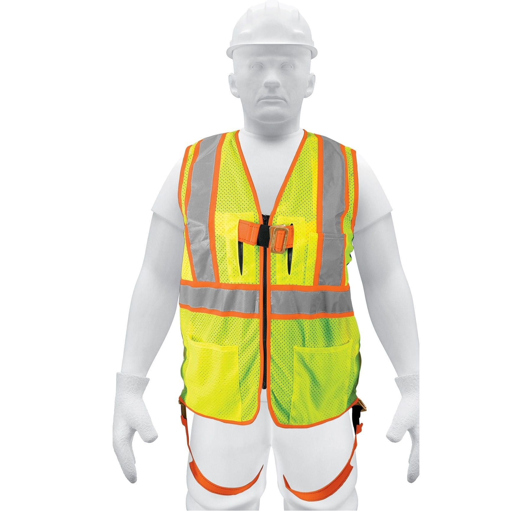 Chalecos para arnes con cintas dobles de 2" máxima Visibilidad 101771