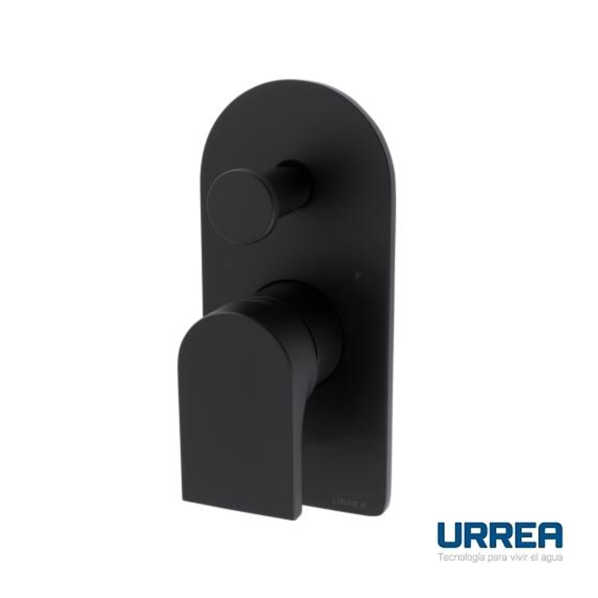 Monomando con desviador para regadera JYM negro mate MOD 9441JM.2