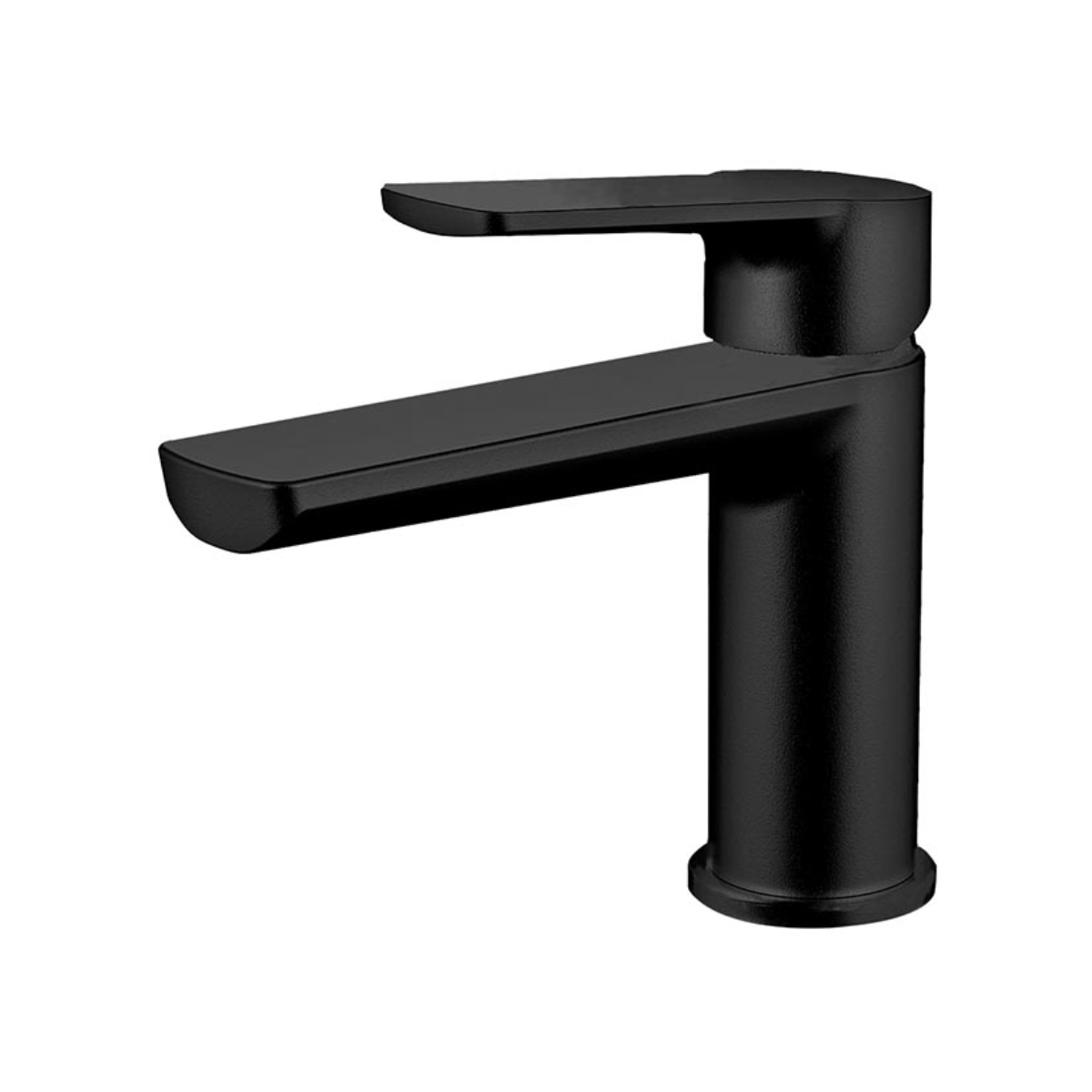 Monomando corto para lavabo Negro Mate MOD. TB13.011NEGRO