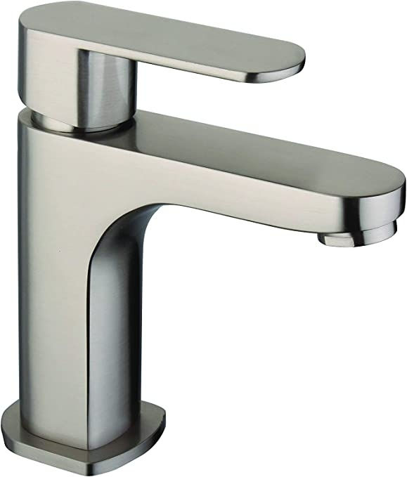 Monomando ecologico corto para lavabo satinado MOD. 4438.9