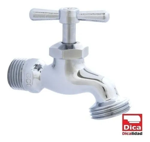 Llave de compresión cromada para jardin MOD. 4019C