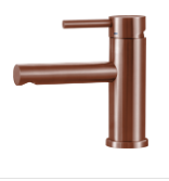 Monomando corto para lavabo INOX Bronce MOD. 9033INOX.8