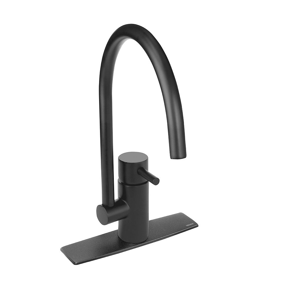 Llave monomando para fregadero de cocina Elite. Acabado Ébano MOD. E-300-EB