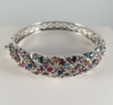 Silver, Emerald, Ruby, Amethyst, Peridot. Garnet, Blue Topaz, Citrine, Sapphire