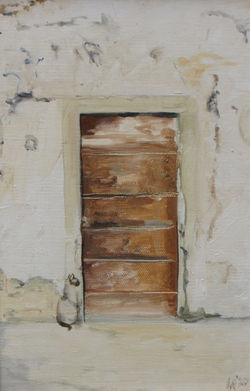 Cat at the Barn Door