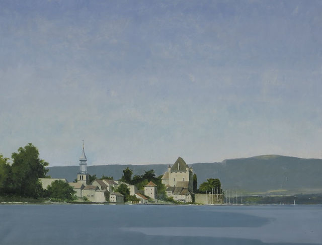 Yvoire-aout-onze-heures-du-matin-2014-huile-sur-toile-84-x-112cm-900x685