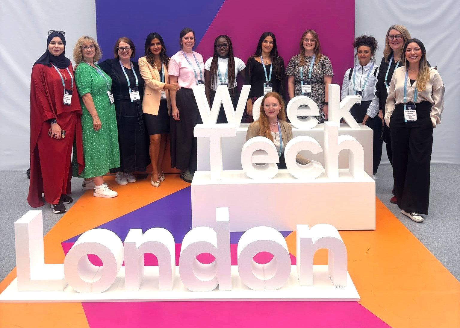 The TECH SY FoundHERy female founder cohort and partners at London Tech Week 2026