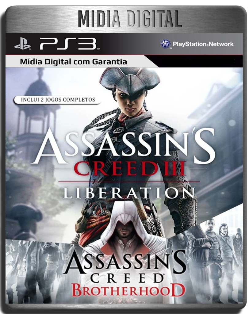 Assassins Creed Brotherhood & Liberation HD - Ps3 Psn - Mídia Digital
