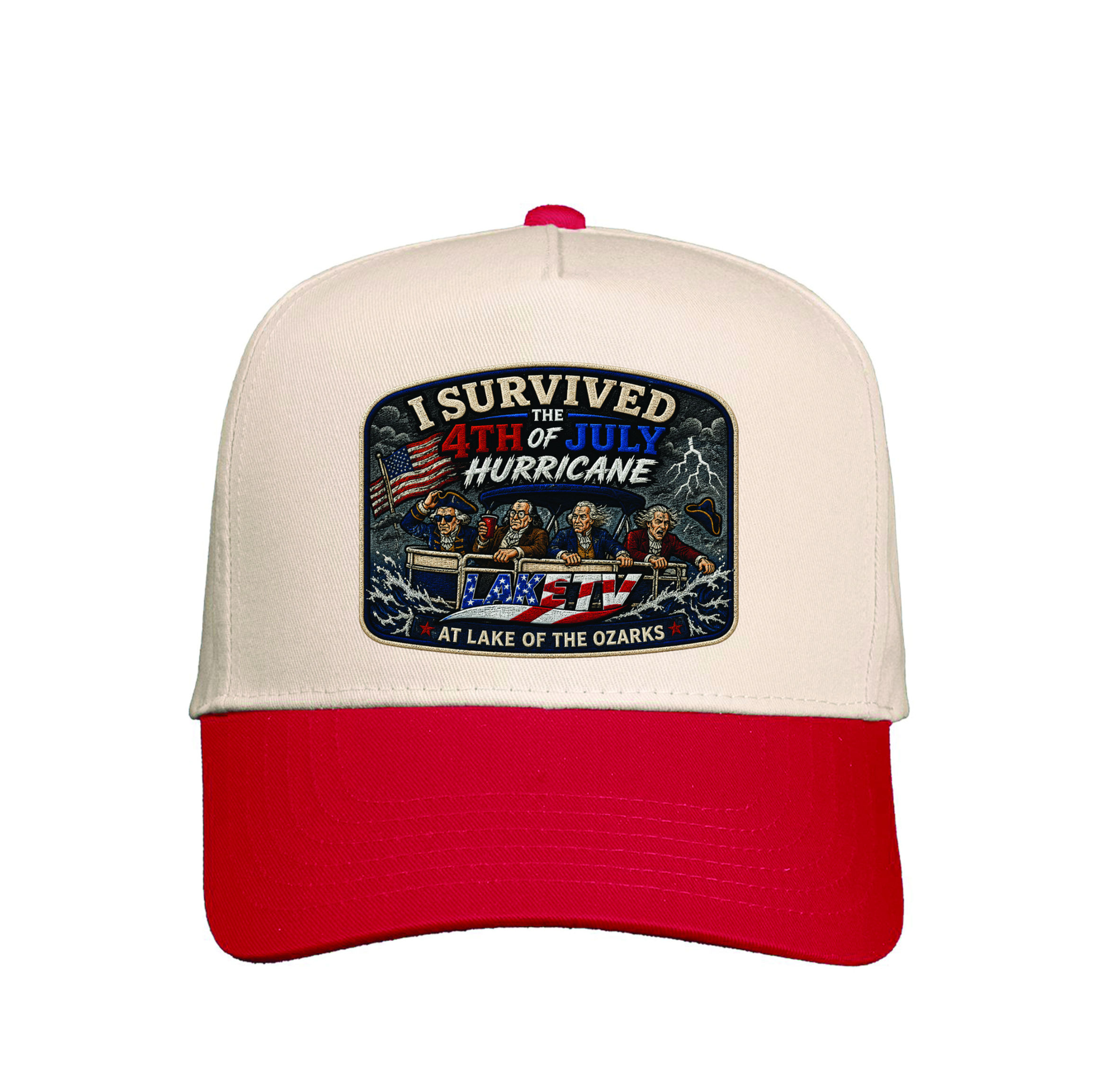 Lake TV I Survived the 4th of July Hurricane trucker hat