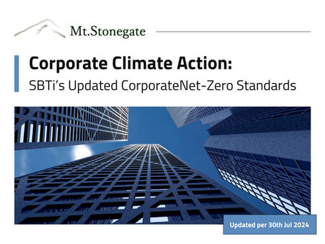 Corporate Climate Action: SBTi's Updated Corporate Net-Zero Standards