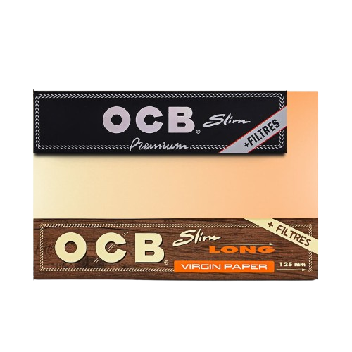 Miniature : Feuille à rouler OCB Slim et Tips Virgin Long x1