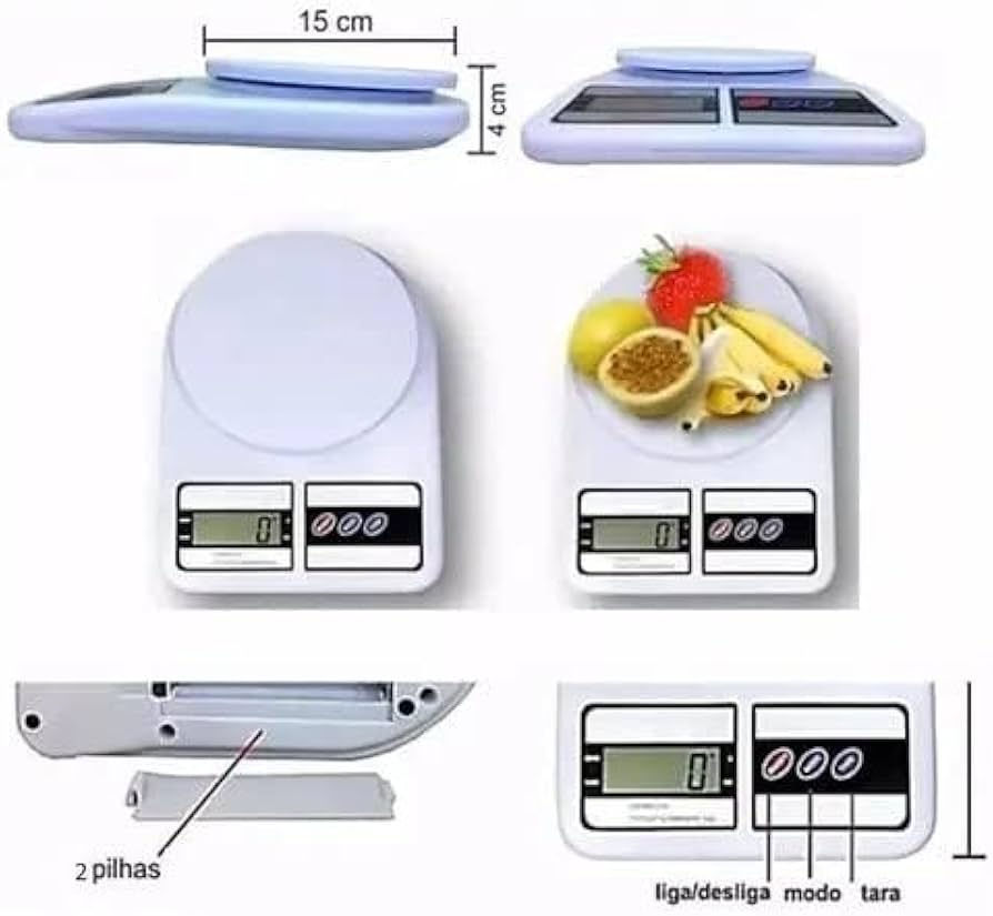 Miniatura: Perfil delgado y diseño compacto de la balanza digital de cocina apta para taller de manualidades