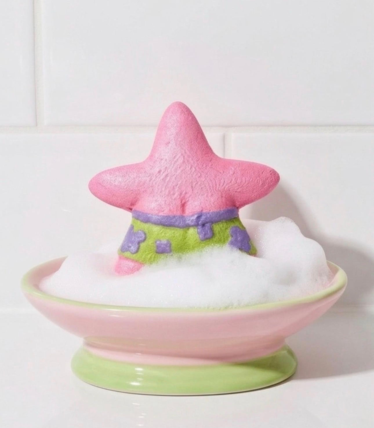 Starfish Bum Bath Bomb | Pink Star Fizzy, Handmade Spa Gift