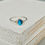 Thumbnail: Delicate Oval Stone Silver Ring