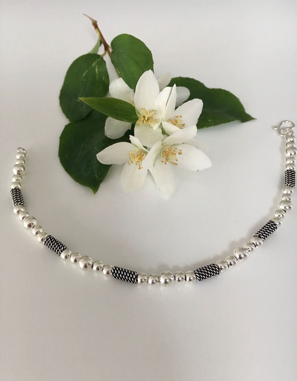 Silver Beaded bracelet