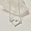 Thumbnail: Delicate Silver Heart Chain Bracelet