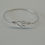 Thumbnail: Delicate Silver Heart Bangle
