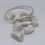 Thumbnail: Hammered Solid Silver Bangle